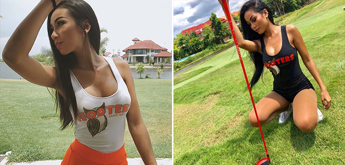 The Stunningly Beautiful Hooters Girls Can Give Me A Golf Lesson Any Day! 364
