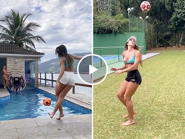 Natalia really knows how to handle balls… soccer balls (Video) 163