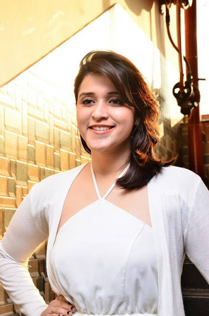 Hot Beauty Mannara Chopra Stills In White Dress 1