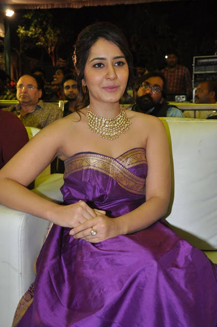 Telugu Actress Rashi Khanna Latest Stills In Violet Dress 54