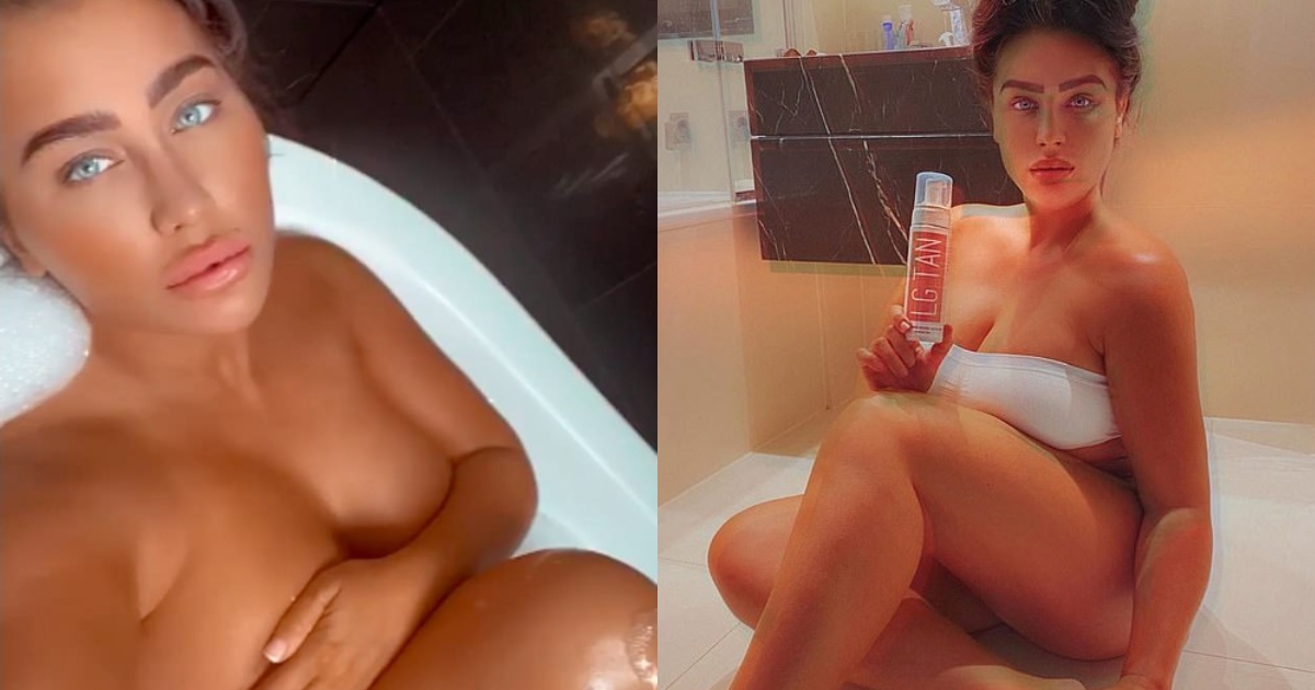 Lauren Goodger Flaunts Her Cleavage In Bath 1