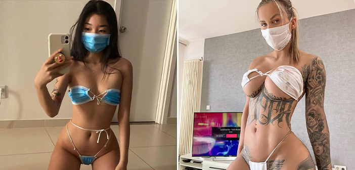 9 Of The Hottest Instagram Influencers Who Decided Face Masks Should Be Made Into Bikinis! 13