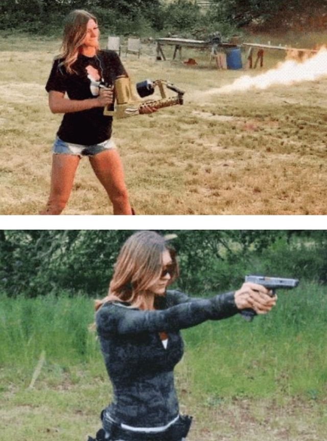 A Girl With The Guns (14 gifs) 5