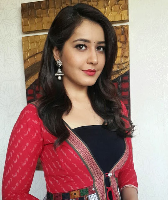 Rashi Khanna Beautiful Photos In Red Dress 29
