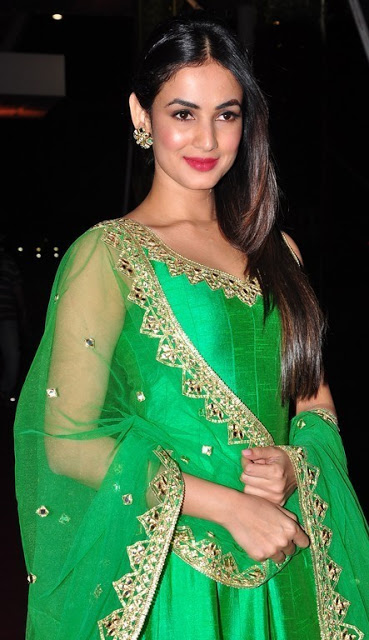 Beautiful Actress Sonal Chauhan Photos In Green Dress 1