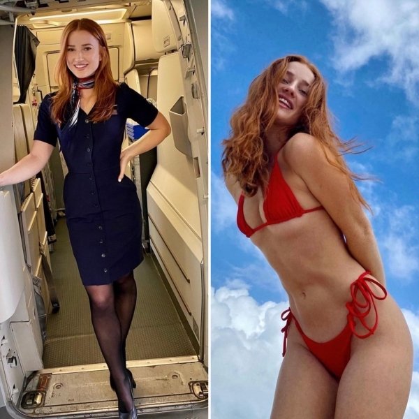 These types gorgeous flight attendants are so excellent above me (32 photos) 78