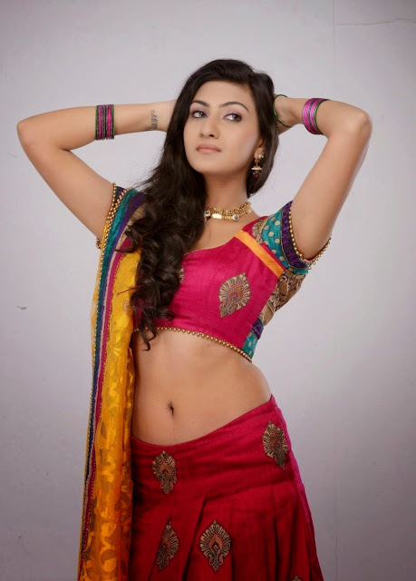 Actress Neelam Upadhyay Latest Beautiful Navel Pics In Red Dress 6