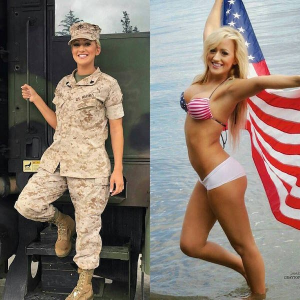 she can do both 22069459 1457195697669178 4565331394179366912 n Beautiful badasses in (and out of) uniform (40 Photos)