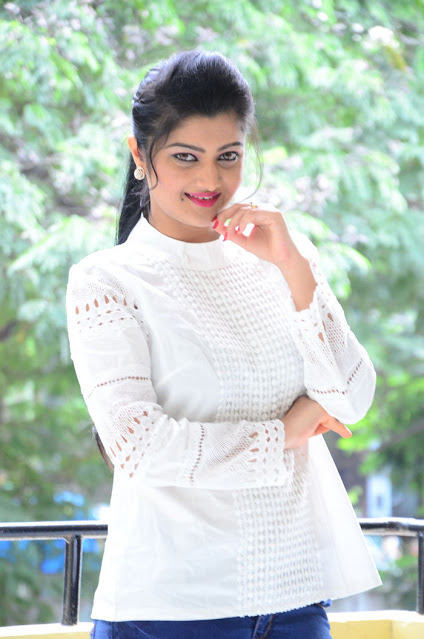 Actress Akshitha Latest Photos In White Dress 1