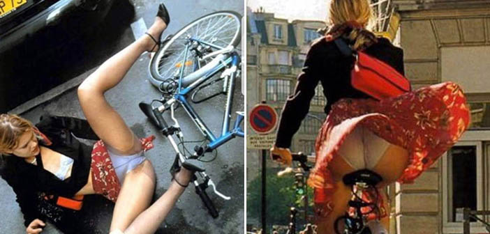 Girls Riding Bikes With Skirts 17 Examples Of What Can Go Wrong! 4