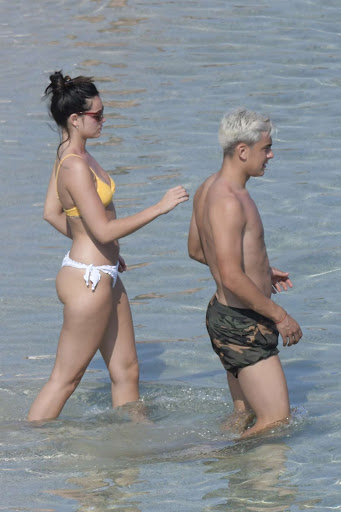 Oriana Sabatini in Bikini at the beach in Mykonos July 28, 2018 1