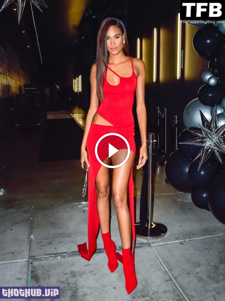 Sexy Cindy Bruna Flaunts Her Sexy Legs & Tits at the DOGPOUND x Balmain Bbold Collab Launch (17 Photos) 1